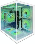 Gaming PC Ryzen5 5600G（3.9GHz Up to 4.4GHz Nvme SSD 512G 16GB RAM WiFi 6 Prebuilt Towers Desktop Computer White - Image 8