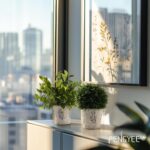 3 Pack Small Fake Plants in Farmhouse Concrete Planter, Artificial Plants Indoor for Home Decor, Small Faux Plants Indoor for House Bathroom Office Shelf Desk Kitchen Table Room Decor - Image 3