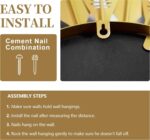 24" Gold Sunburst Decorative Wall Mirror – Handmade Flower Design, Luxury Round Accent Mirror Boho Wall Decor for Bedroom,Entryway, Dining Room & Kitchen - Image 8