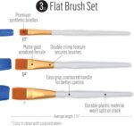 FolkArt Multi-Surface Skintone Acrylic Craft Paint Kit, 11 Piece Set Featuring 8 Satin Finsh Colors and 3 Premium Paintbrushes, PROMOSKNTN12 - Image 9