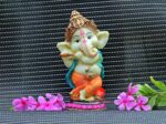 Handcrafted Resine Little Ganesh Sculpture | Showpiece for Home & Office Decor (Flute Ganesh) - Image 7