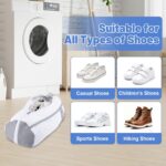 2 PCS Shoe Washing Machine Bag, Reusable L-shaped Zipper Laundry Shoe Bag for Washing Machine with Insoles Mesh Pocket for Washer and Dryer, Shoe Cleaning Bags for Sneaker Tennis Shoes - Image 7
