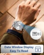 CIVO Analog Quartz Watches for Men: Luminous Comfortable Silicone Strap Wristwatch with Date for Everyday Wear - Waterproof Watch for Men Outdoor - Hiking Fishing Camping Cycling - Image 5