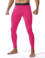 Men’s Compression Pants Running Leggings Athletic Base Layer Workout Tights with Pockets for Sports Basketball - Image 3