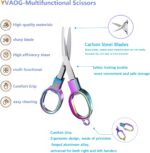 2PCS Folding Scissors, Stainless Steel Safety Portable Mini Travel Small Scissors, Foldable Pocket Badge Scissor, Suitable for Travel, Home, Office, Craft, Sewing, Nurse Accessories - Image 3