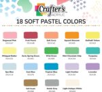 DecoArt Crafter’s Acrylic Pastels Paint Set, 18 (2 fl oz/59 ml) Assorted Matte Finish Colors, DIY Arts And Crafts Acrylic Paint, 36 Fl Oz(Pack of 1) - Image 3