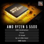 ZOTAC MEK Gaming PC Desktop, NVIDIA GeForce RTX 3050 6GB GDDR6, AMD Ryzen 5 5500 Up to 4.2GHz, 16GB DDR4, 500GB NVMe SSD, 650W 80+ Gold PSU, WiFi 6E, Windows 11 Home - Image 4