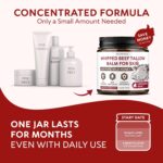 Beef Tallow for Skin - Whipped Tallow and Honey Balm - Grass Fed Beef Tallow for Face, Daily Moisturizer & Body Butter - Natural Non Comedogenic Skincare (4.3 oz) - Image 9