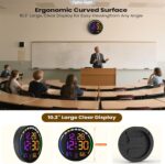 Large Digital Wall Clock with 10.3" LED Display,Alarm,Countdown Timer,DST,Temperature,Humidity,Auto-Dimming,Remote Control,Night Light for Classroom,Bedroom,Living Room,Office,Gym - Image 3