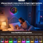 Large Digital Wall Clock with 10.3" LED Display,Alarm,Countdown Timer,DST,Temperature,Humidity,Auto-Dimming,Remote Control,Night Light for Classroom,Bedroom,Living Room,Office,Gym - Image 4