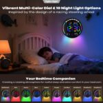 Large Digital Wall Clock with 10.3" LED Display,Alarm,Countdown Timer,DST,Temperature,Humidity,Auto-Dimming,Remote Control,Night Light for Classroom,Bedroom,Living Room,Office,Gym - Image 5