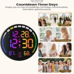 Large Digital Wall Clock with 10.3" LED Display,Alarm,Countdown Timer,DST,Temperature,Humidity,Auto-Dimming,Remote Control,Night Light for Classroom,Bedroom,Living Room,Office,Gym - Image 9