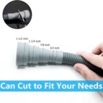 10ft Washing Machine Drain Hose, Universal Drain Hose Extension Kit for Washer, Dishwasher, Flexible Discharge Hose for LG/GE/Samsung, Fit up to 1-1/2 Inch Drain Outlets (10) - Image 3