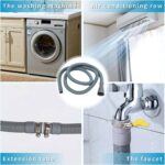 10ft Washing Machine Drain Hose, Universal Drain Hose Extension Kit for Washer, Dishwasher, Flexible Discharge Hose for LG/GE/Samsung, Fit up to 1-1/2 Inch Drain Outlets (10) - Image 5