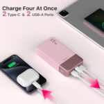 Power Bank Fast Charging, 20000mAh 45W Portable Charger, Samsung Super Fast Charging Portable Phone Charger, USB C Power Bank for MacBook, iPhone 15 14 13 Pro Samsung S24 S23 (Pink) - Image 5