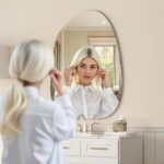 Hasipu Irregular Wall Mirror - 40"x30" Asymmetrical Frameless Mirror, Modern Decorative Mirrors for Living Room, Entryway, Hallway, Bathroom, Bedroom,Wall Mounted Home Decor - Image 7