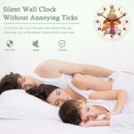 Wall Clocks,Frog 10 Inch Wall Clock,Mushroom Small Battery Operated Wall Clocks Decorative for Kitchen/Living Room/Bedroom/Bathroom/Dining Room - Image 6
