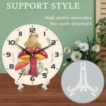 Wall Clocks,Frog 10 Inch Wall Clock,Mushroom Small Battery Operated Wall Clocks Decorative for Kitchen/Living Room/Bedroom/Bathroom/Dining Room - Image 7