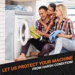 BlueStars Washing Machine Cover For Top-load - Premium Outdoor Protection For Most Washer Dryer Cover - W29”x D28”x H43” (Silver) - Image 8