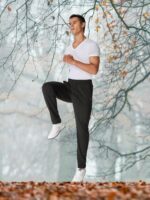 HOdo 34"/36" Inseam Mens Tall Sweatpants Water Resistant Fleece Lined Pants Men with 3 Pockets Workout Joggers - Image 5