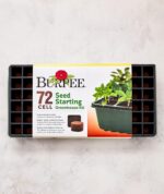 Burpee Greenhouse Indoor Starting Herbs, Flowers and Vegetables | Includes Dome, Watering, Seed Starter Tray, Coir Pellets | 10" W x 20" L x 5" H, One Size, 1 Kit (72 Cells) - Image 8