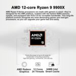 msi Aegis ZS2 Gaming Desktop AMD 12-core Zen 5 Ryzen 9 9900X 32GB RAM 2TB SSD GeForce RTX 5080 DLSS 4 360mm Liquid Cooler 850W 80+ Gold PSU Support HDD Win11 w/ICP Hub - Image 4