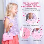 Kids Real Makeup Kit with Pink Unicorn Purse, Non Toxic Washable Make Up Set - Unicorn Toys for Girls Age 4-6, Girls Easter Basket Stuffers, Easter Gifts for Kids, Girl Gift Ages 3 4 5 6 7 8 Years Old - Image 5