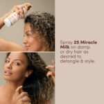 Mizani 25 Benefit Miracle Milk - Leave in Conditioner for Curly Hair, With Coconut Oil, Curl Detangler Spray, Anti Frizz Heat Protectant, No Drying Alcohols, Paraben-Free - Image 6