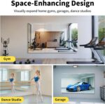 Home Gym Mirror - 55x30 Inch, 2PCS Frameless Tempered Glass Full Body Mirror for Wall Mount - Ideal for Yoga, Workout, Bedroom, Dance Studio (Silver) - Image 5
