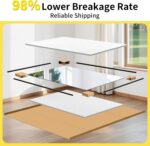 Home Gym Mirror - 55x30 Inch, 2PCS Frameless Tempered Glass Full Body Mirror for Wall Mount - Ideal for Yoga, Workout, Bedroom, Dance Studio (Silver) - Image 7