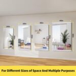 Home Gym Mirror - 55x30 Inch, 2PCS Frameless Tempered Glass Full Body Mirror for Wall Mount - Ideal for Yoga, Workout, Bedroom, Dance Studio (Silver) - Image 8