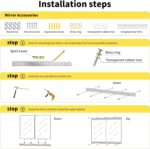 Home Gym Mirror - 55x30 Inch, 2PCS Frameless Tempered Glass Full Body Mirror for Wall Mount - Ideal for Yoga, Workout, Bedroom, Dance Studio (Silver) - Image 9