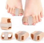 4 PCS Gel Bunion Toe Separators with 2 Loops for Overlapping Toes Gel Toe Spacers Bunion Corrector for Feet, Hammer Toe Straightene for Women Men - Image 2