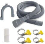 6.5ft Washing Machine Drain Hose Extension Kit - Universal for Washer, Dishwasher & Dehumidifier, 7-Piece Set with U-Bracket, 4 Clamps & Adapter - Image 2