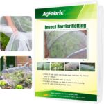 Agfabric Garden Netting 10'x12' Insect Pest Barrier Bird Netting for Garden Protection,Row Cover Mesh Netting for Vegetables Fruit Trees and Plants,White - Image 2