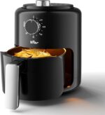 Bear Small Air Fryer 2.1 QT, Mini Airfryer Adjustable Time&Temp Control, Compact Size Space Saving for 1-2 People Quick Healthy Meals Snack in Minutes with Nonstick Basket - Image 2