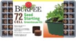 Burpee Greenhouse Indoor Starting Herbs, Flowers and Vegetables | Includes Dome, Watering, Seed Starter Tray, Coir Pellets | 10" W x 20" L x 5" H, One Size, 1 Kit (72 Cells) - Image 2