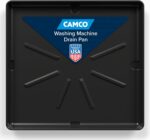 Camco Washing Machine Drain Pan - Features a Durable Plastic Construction, 1-inch/1.5-inch PVC Drain Fitting, and Measures 30-inches (L) x 32-inches (W) x 2 ½-inches (H) (OD) (20750) - Image 2