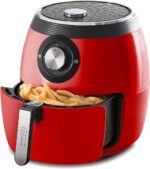 Dash Deluxe Air Fryer - Adjustable Temperature Control & Auto Shut-Off Feature - AirCrisp® Technology - Spacious Nonstick Basket - 1700 Watt - 6 Quarts - Red - Image 2