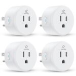 EIGHTREE Smart Plug, WiFi Outlet Works with Alexa & Google Home, Smart Home Socket with Remote Control & Timer Function, 2.4GHz WiFi Only, 4 Packs - Image 2