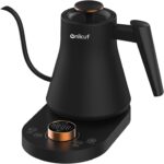 Electric Gooseneck Kettle with Temperature Control, 0.8L Pour Over Coffee, ±1°F Precision Heating, 7 Presets, Stainless Steel Inner, Electric Tea Kettle with 2H Keep Warm, Matte Black - Image 2