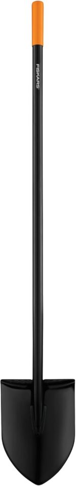 Fiskars Garden Shovel for Digging, Heavy Duty Steel Gardening Tool with Straight Handle - Image 2