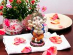 Handcrafted Resine Little Ganesh Sculpture | Showpiece for Home & Office Decor (Flute Ganesh) - Image 2