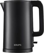 KRUPS 1.5L Electric Kettle Stainless Steel Cool Touch Interior, Fast Boiling, One Cup in 80 Seconds, Double Wall, Auto Off, Keep Warm, Hot Water Kettle Electric, Cordless, Black/White - Image 2