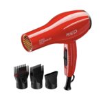 Kiss Products Red Detangler Dryer Plus 3 Attachments, 1.75 Pound - Image 2