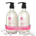 Luseta Glossy Pearl Shampoo and Conditioner Set Smooth & Moisturize, Fight Frizziness and Add Shine,Hydrating for Damaged Hair, Detangle,Nourish Strands,Paraben Free, Sulfate Free,16.9oz - Image 2