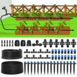 MIXC 230FT Quick-Connect Drip Irrigation System Kit, Automatic Garden Watering System with 1/4" & 1/2" Fast-Lock Tubing - Adjustable Nozzles & Sprinklers for Garden, Greenhouse, Lawn, Potted Plants - Image 2