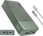 Power Bank, 20000mAh 45W Portable Charger, PD3.0 QC4.0 Fast Charging with LED Display, 2 USB-C, 2 USB-A, Battery Pack for iPhone 15 14 13 Series, MacBook, Galaxy, iPad, and More (Green) - Image 2