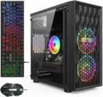 STGAubron Gaming PC Computer Desktop, Radeon RX 560 4G, Intel Core I7 8th up to 4.1GHz, 16G DDR4, 512G SSD, WiFi 6 & BT 5.2, RGB Fan x2, Windows 11 Home - Image 2