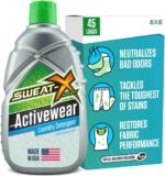 SWEAT X Original Activewear Laundry Detergent Liquid - Natural Washing Detergent for Activewear & Gym Clothes - Non Toxic Laundry Detergent for Sensitive Skin - Concentrated, 45 Loads (1 Bottle) - Image 2